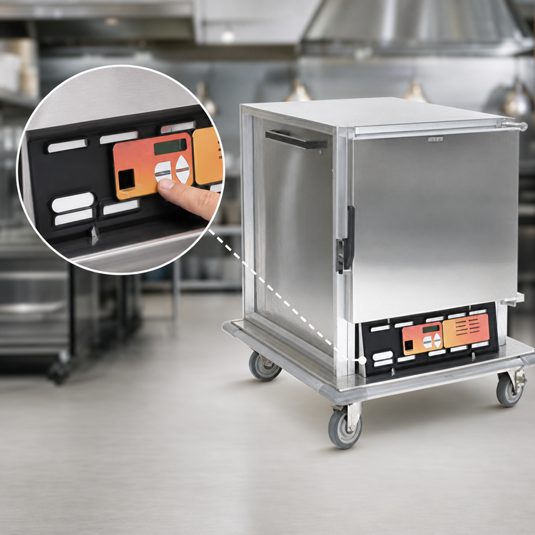 Product image #4 for Panco Half-Size Heated/Proofing Holding Cabinet, Narrow Width, Solid Door, Insulated