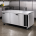 Thumbnail image #4 for Delfield 99-Inch 3-Section Refrigerated Work Table with Stainless Steel Top, Side-Mounted R290 Refrigeration, and 3 Doors