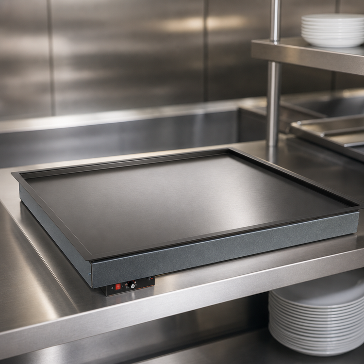 Product image #4 for Hatco Glo-Ray Drop-In Rectangular Heated Shelf with Recessed Top, 43-1/2 x 31-1/2-Inch, 30-Inch Deep