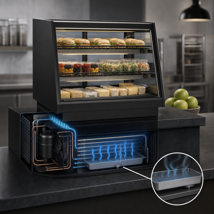 Product image #4 for Federal Industries Elements 36-Inch Countertop Refrigerated Rear-Mount Full-Service Deli Merchandiser