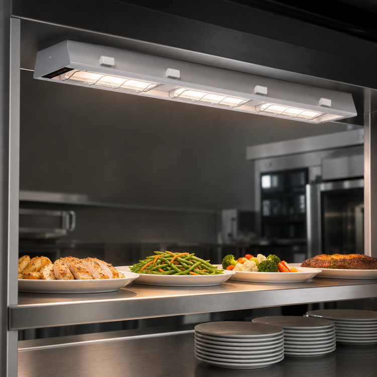 Product image #4 for Hatco Ultra-Glo 24-Inch Lighted Double Ceramic Infrared Strip Heater with Aluminum Housing