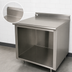 Thumbnail image #4 for Advance Tabco Special Value Economy 72-Inch x 30-Inch Stainless Steel Work Table with 5-Inch Backsplash and Open Front Cabinet Base
