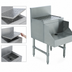 Thumbnail image #4 for Advance Tabco Prestige 18-Inch Stainless Steel Freestanding Blender Station with Drainboard Top and Recessed Shelf