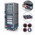 Thumbnail image #4 for Metro C5 3 Series Full Height Mobile Heated Holding and Proofing Cabinet with Dutch Insulated Aluminum Doors, Gray Insulation Armour, Fixed Wire Slides