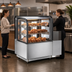 Thumbnail image #4 for Omcan 47 Inch Wide Floor Model Full-Service Curved Glass Heated Display Case, 16.2 Cu. Ft.