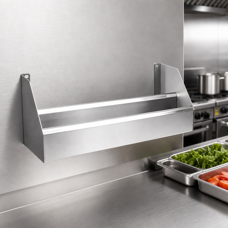 Product image #4 for CHOICE Double Speed Rail, 22 Inch W x 10 Inch D, Stainless Steel, Keyhole Mount