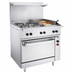 Thumbnail image #5 for Vulcan 36-Inch Electric Restaurant Range with 4 French Hotplates, 12-Inch Griddle, and Oversized Oven