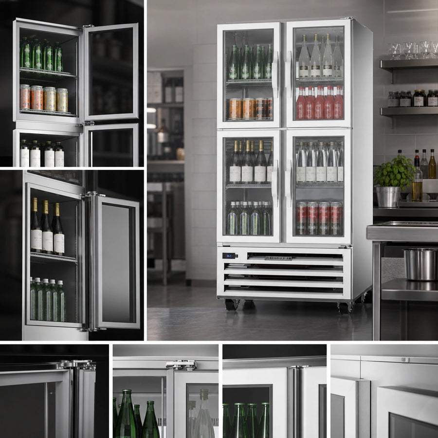 Four Half-Glass Hinged Doors