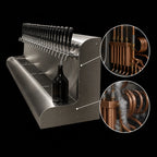 Thumbnail image #4 for Perlick Corporation 4076BK11 11-Faucet Modular Wall-Mount Glycol-Cooled Draft Beer Dispensing Tower, Stainless Steel, Back Exit
