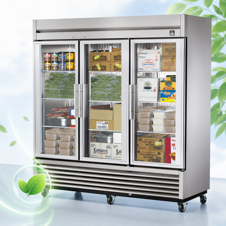 Product image #4 for True TS-72FG-HC~FGD01 Three-Section Reach-In Glass Door Freezer