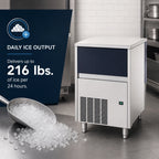 Thumbnail image #4 for Eurodib USA Brema TB852AHC Automatic Pebble Ice Maker, 44 lb Storage Bin, 216 lb/24 Hr Production, Air-Cooled Floor Model