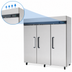 Thumbnail image #4 for Migali Competitor Series® Three-Section Reach-In Freezer, 72 Cu. Ft., Top-Mount Self-Contained Refrigeration, Stainless Steel
