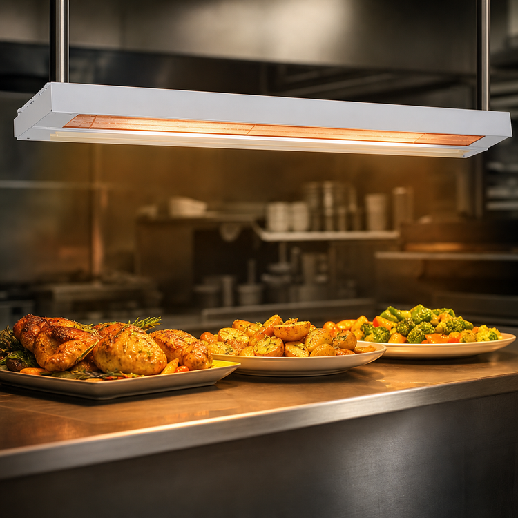 Product image #4 for Nemco 6155-48-SL-208 48-Inch Single Lighted Remote-Control Infrared Strip Heat Lamp