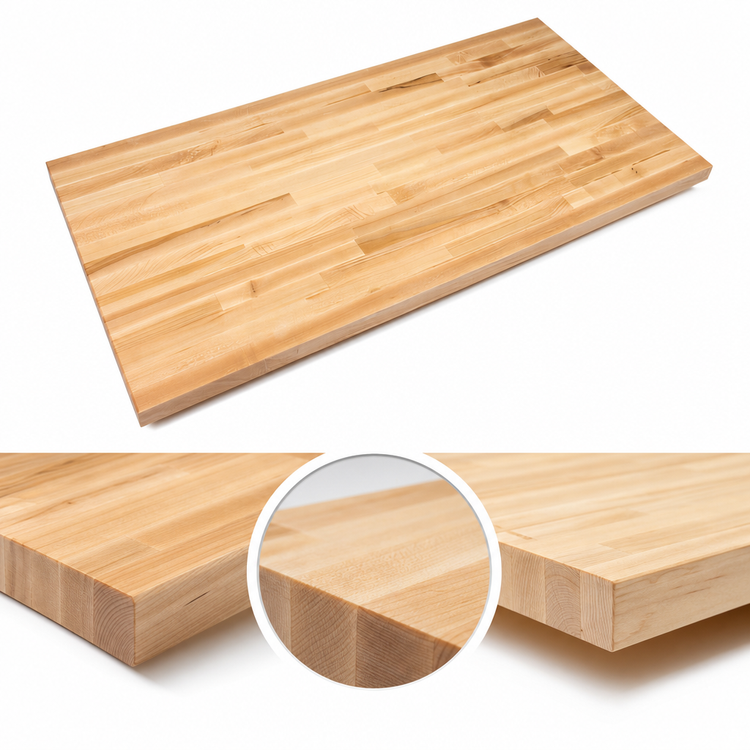 Product image #4 for John Boos Boos Block Blended Edge Grain Maple Kitchen Countertop, 108 x 48 x 1-3/4 Inch, Oil Finish