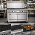Thumbnail image #4 for Southbend Ultimate 48-Inch Gas Restaurant Range with 4 Star/Sauté Burners, 24-Inch Charbroiler, and 2 Space Saver Ovens