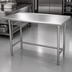 Thumbnail image #4 for Advance Tabco TSFG-2412 Extra-Wide Stainless Steel Work Table with 1-1/2-Inch Rear Up-Turn