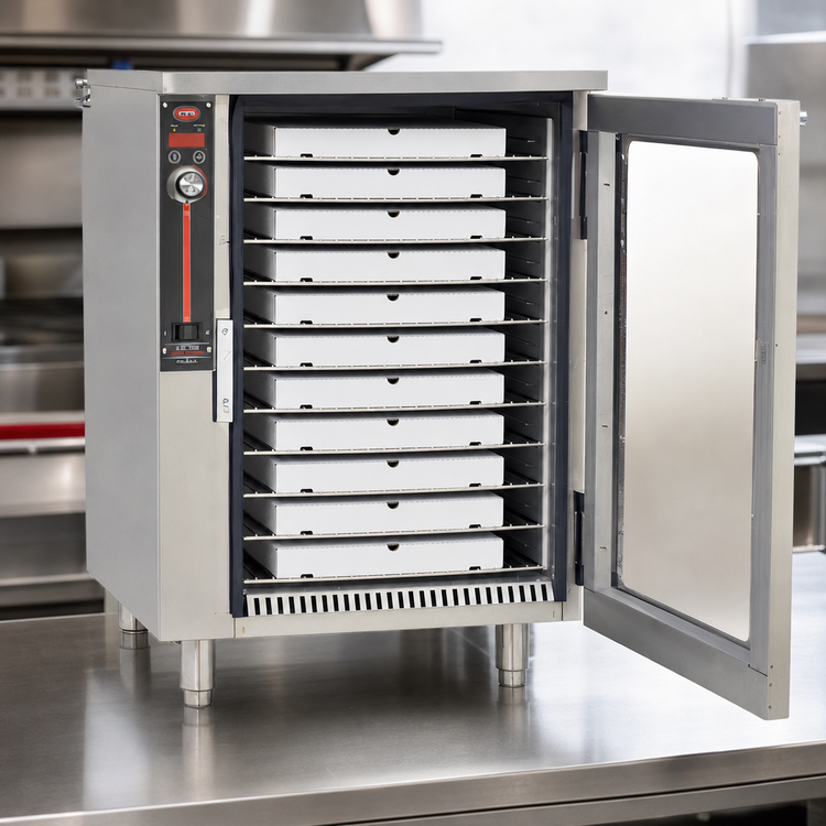Product image #4 for Handy Line Single-Door Countertop Heated Pizza Holding Cabinet, 11 17-Inch Pizza Box Capacity
