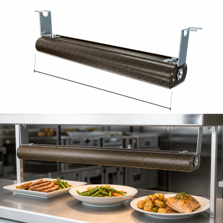 Product image #4 for Vollrath 42-Inch Low Profile Unlighted Strip Heat Lamp, Direct Wired, 208V