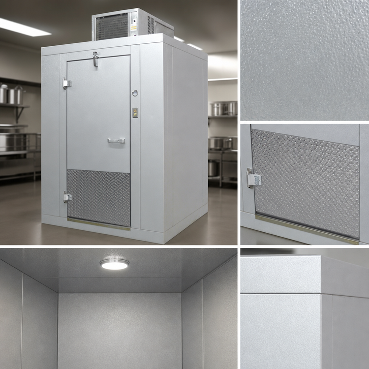 Product image #4 for Arctic Industries 6' x 10' Indoor Walk-In Cooler with Floor and Remote Refrigeration
