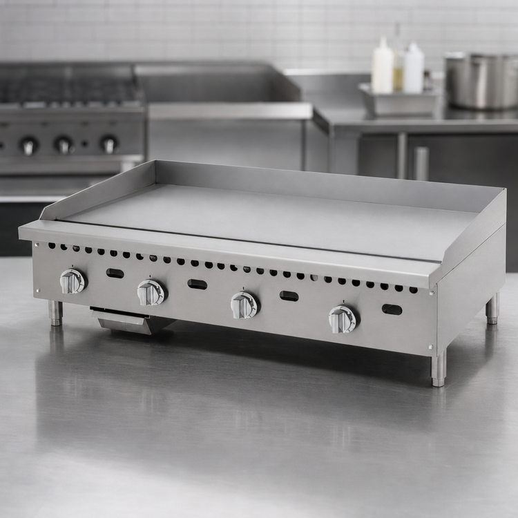 Product image #4 for Migali Competitor Series 48-Inch Commercial Countertop Natural Gas Griddle with Thermostatic Controls