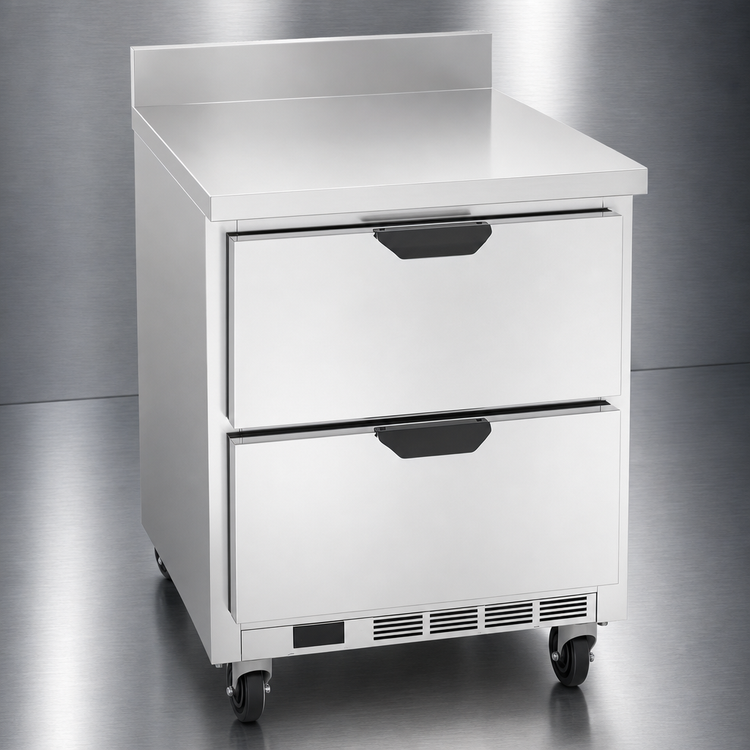 Product image #4 for Beverage-Air 27-Inch One-Section Worktop Freezer with 2 Drawers, 6.13 Cu. Ft.