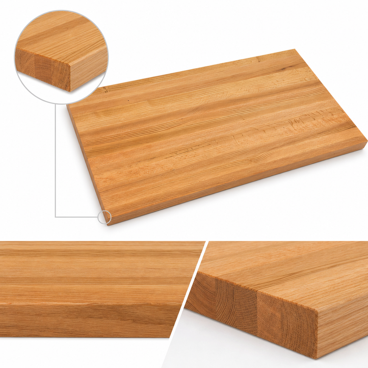 Product image #4 for John Boos Appalachian Red Oak Edge Grain Island Countertop, 42" x 27" x 1-1/2", Oil Finish