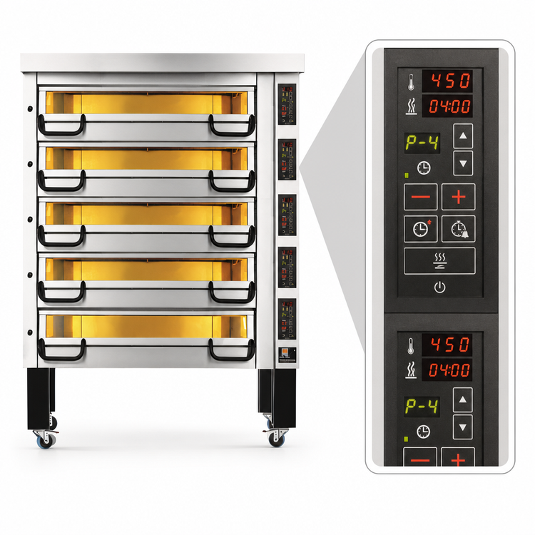Product image #4 for PizzaMaster PM 735ED 5-Deck Modular Electric Pizza Deck Oven