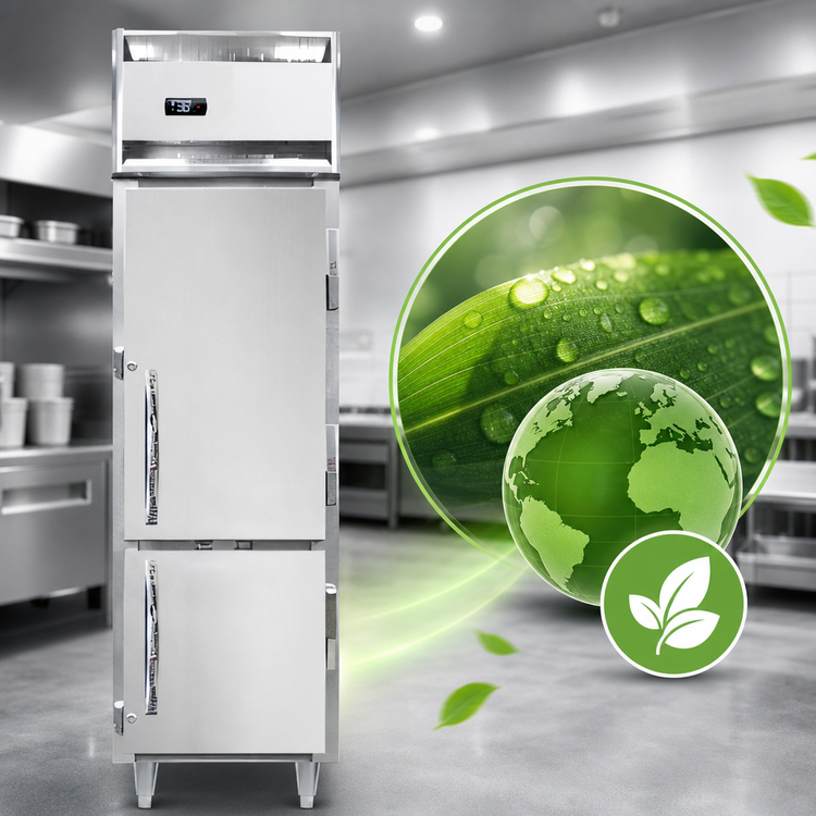 Product image #4 for Continental Refrigerator D1FSENHD Designer Slim Line 1-Section Narrow Half-Height Door Reach-In Freezer