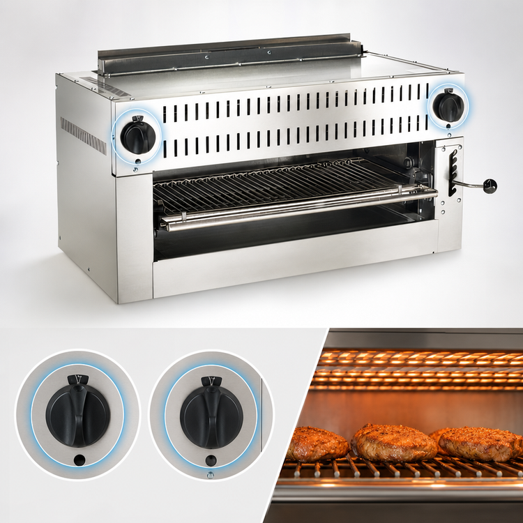 Product image #5 for Vulcan 36-Inch LP Gas Radiant Salamander Broiler, 50,000 BTU, Dual Control
