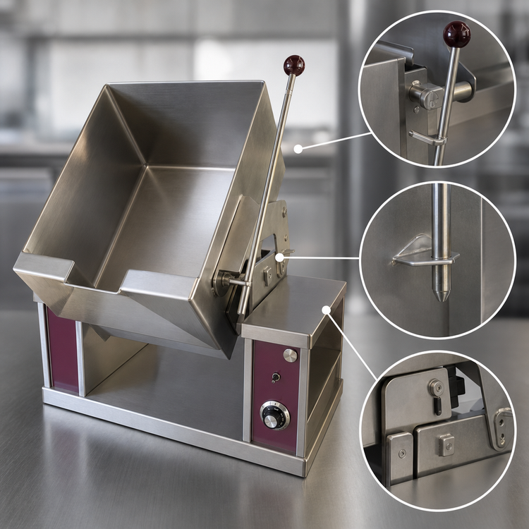 Product image #4 for Southbend 12-Gallon Electric Countertop Tilting Skillet, Manual Tilt