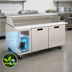 Thumbnail image #4 for Randell 72-Inch Two-Section Mega-Top Refrigerated Sandwich Prep Table / Breading Table