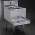 Thumbnail image #4 for Glastender Freestanding Stainless Steel Underbar Blender Station with Dump Sink, 18-Inch Wide