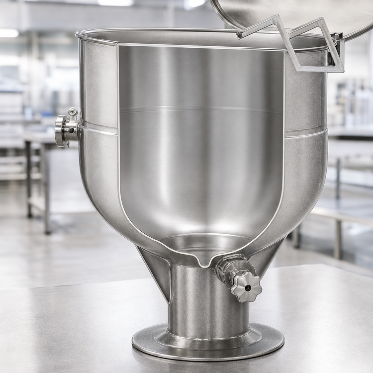 Product image #4 for Legion LP-60 60-Gallon Direct Steam Kettle, 2/3 Jacketed, Stationary Pedestal-Mounted