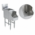 Thumbnail image #4 for Advance Tabco Prestige Supreme 12-Inch Wide Free-Standing Blender Station with Dump Sink, Deck-Mount Faucet and Recessed Blender Shelf