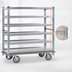 Thumbnail image #4 for Cres Cor Queen Mary Aluminum Banquet Cart with 6 Shelves