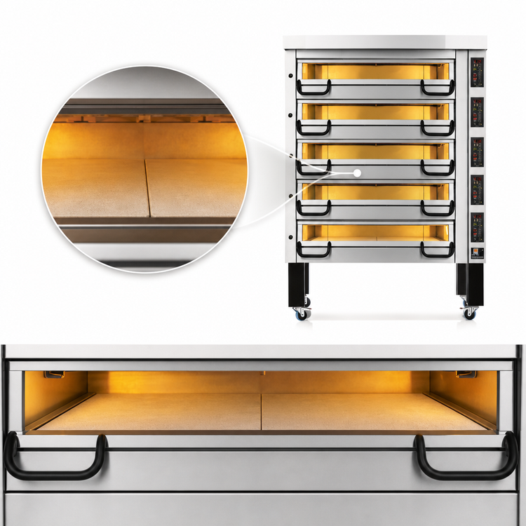 Product image #4 for PizzaMaster PM 825ED 5-Deck Electric Deck Pizza Oven