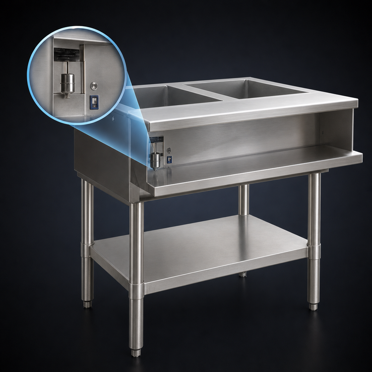 Product image #4 for Eagle Group Electric Water Bath Hot Food Table, 33-Inch, 2-Pan Open Well