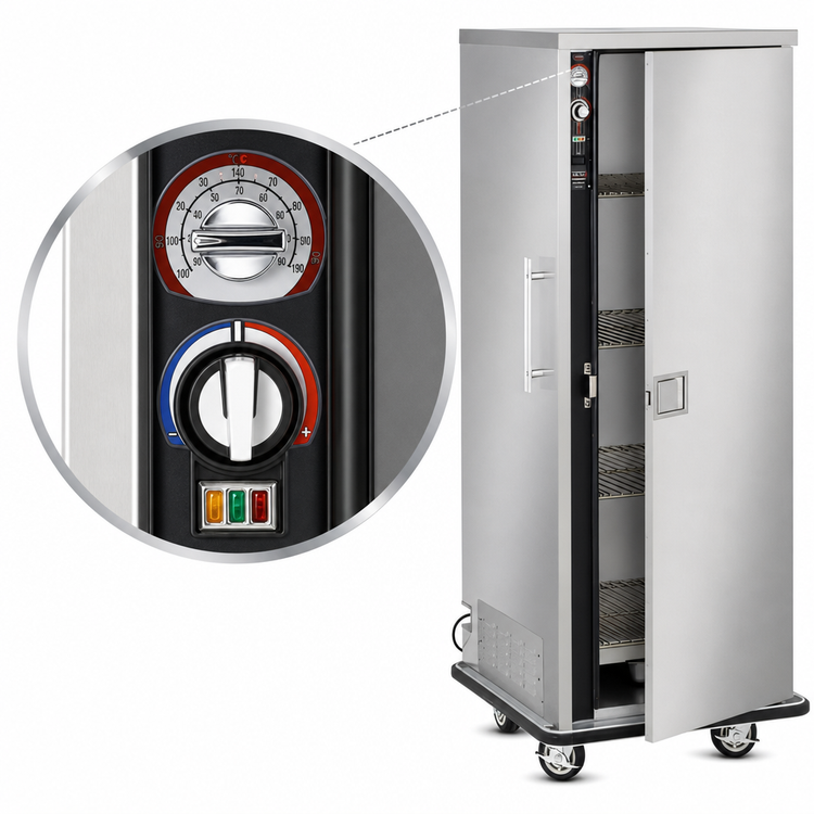 Product image #5 for FWE P-Series P-80 Mobile Heated Banquet Transport and Serve Cabinet