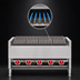 Thumbnail image #4 for American Range AECB-54 60-Inch Countertop Gas Char-Rock Broiler, 5 Burners