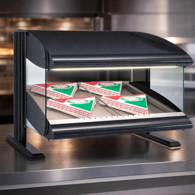 Product image #4 for Hatco HXMS-24 24-Inch Countertop Slant Heated Merchandiser with LED Lighting