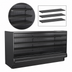 Thumbnail image #4 for Fusion® Remote DX Refrigerated Self-Service Display Case with 3 Solid Shelves, Open Flat, 148-1/2 Inch W