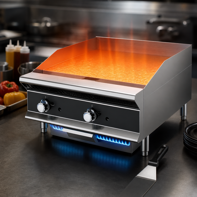 Product image #4 for Vollrath Medium-Duty Thermostatic Flat-Top Countertop Gas Griddle, 24-Inch