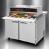 Thumbnail image #4 for Turbo Air PRO Series Mega Top Refrigerated Sandwich/Salad Prep Table, 48-1/4 Inch Wide, 2-Section, Dual-Sided Lid, 18-Pan Top