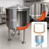 Thumbnail image #4 for Crown DL-30 Direct Steam Stationary Kettle, 30 Gallon, 2/3 Jacket, Tri-Leg