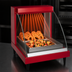 Thumbnail image #4 for Hatco Glo-Ray Designer Heated Display Case with Humidity, Curved Glass Countertop Hot Food Display, 1-Pan Single Shelf