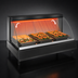 Thumbnail image #4 for Hatco Glo-Ray Designer Countertop Heated Display Case, Single Shelf, 3-Pan, Curved Glass