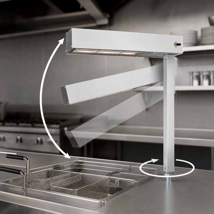 Product image #4 for Hatco Glo-Ray 18-Inch Ceramic Fry Station Warmer, Unlighted, 120V, 750W