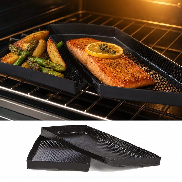 Product image #5 for ACP Non-Stick Teflon Oven Basket, 5-1/2 x 11-6/32 x 1 Inch, 2 per Box