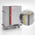 Thumbnail image #4 for Classic Carter Single-Door Mobile Heated Banquet Cabinet for 180 Covered Plates, Stainless Steel