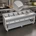 Thumbnail image #4 for Thurmaduke TEHF-88PG Mobile 6-Pan Electric Hot Food Unit, 88 Inches Wide